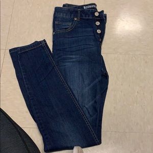 Button up skinny jeans